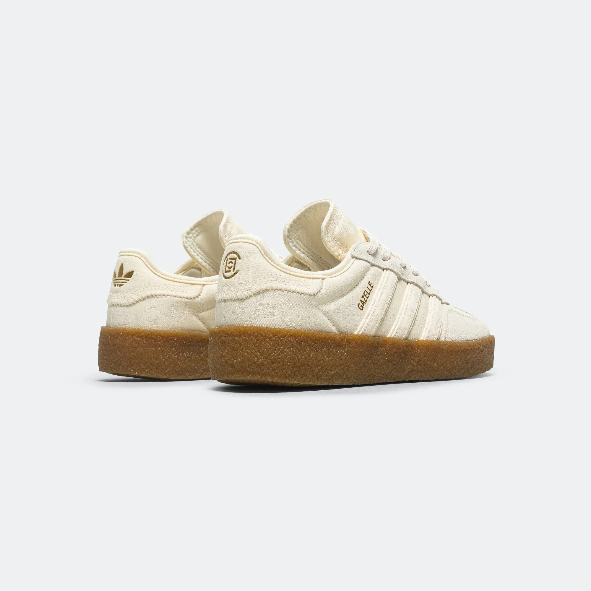 Adidas Clothing Gazelle by Edison Chen x CLOT - Cream White/Core White-Gold Metallic