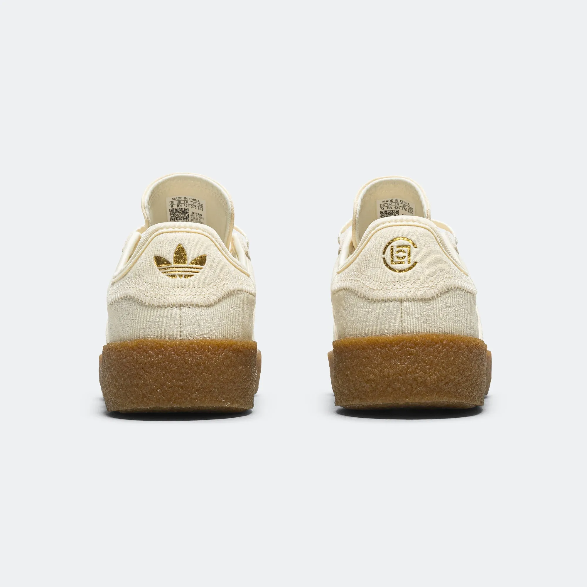 Adidas Clothing Gazelle by Edison Chen x CLOT - Cream White/Core White-Gold Metallic