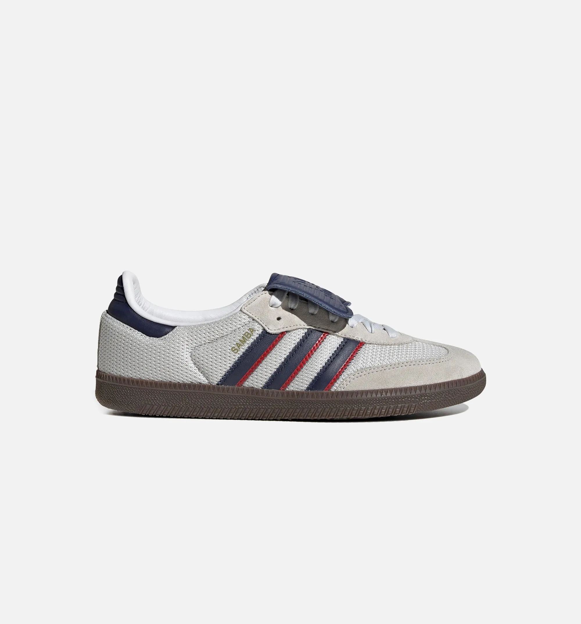 Adidas Clothing Samba OG Mens Lifestyle Shoe - Crystal White/Dark Blue/Gum