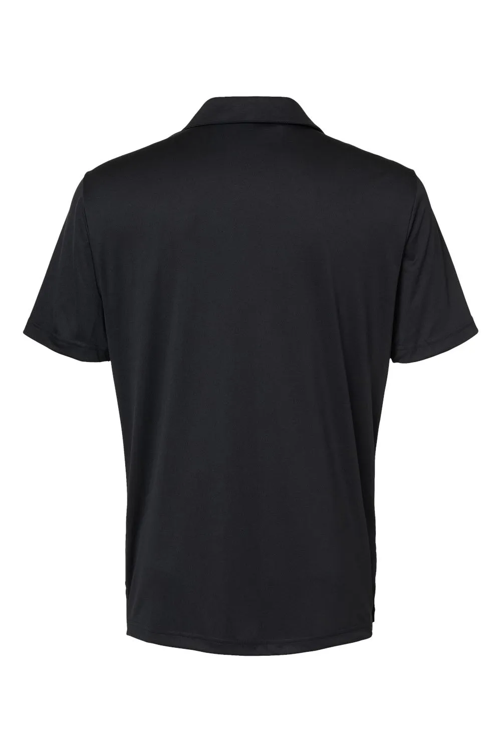 Adidas Mens 3 Stripes UPF 50  Short Sleeve Polo Shirt - Black
