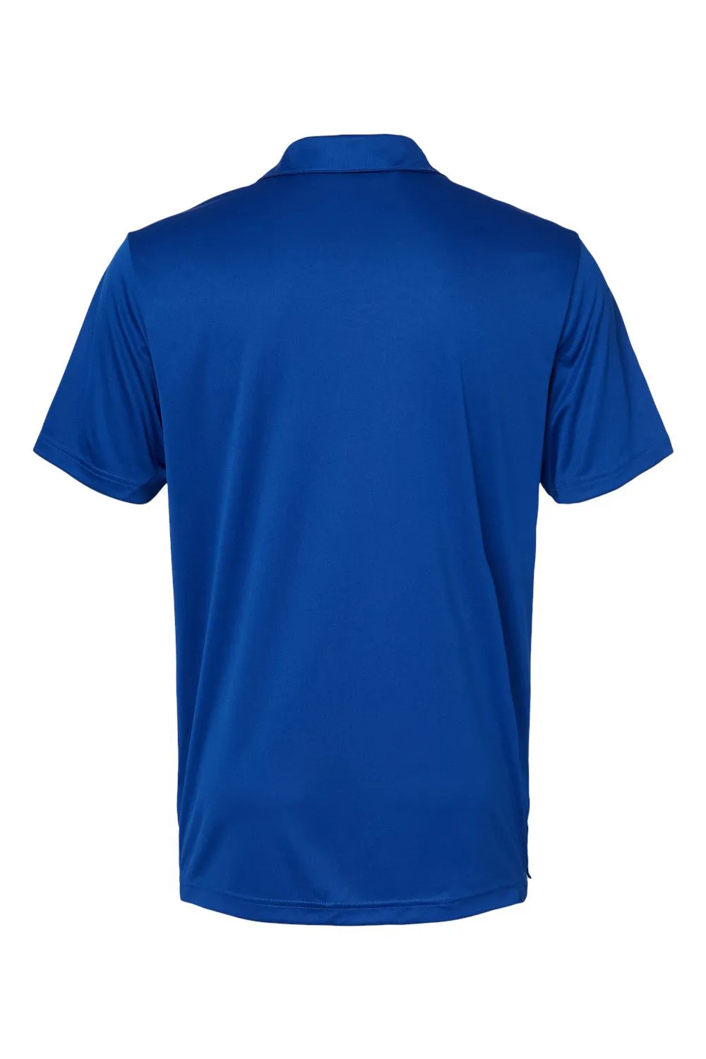 Adidas Mens 3 Stripes UPF 50  Short Sleeve Polo Shirt - Collegiate Royal Blue/Grey