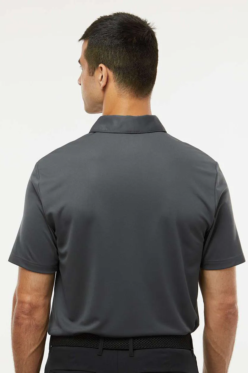 Adidas Mens Camo Chest Print Short Sleeve Polo Shirt - Dark Grey