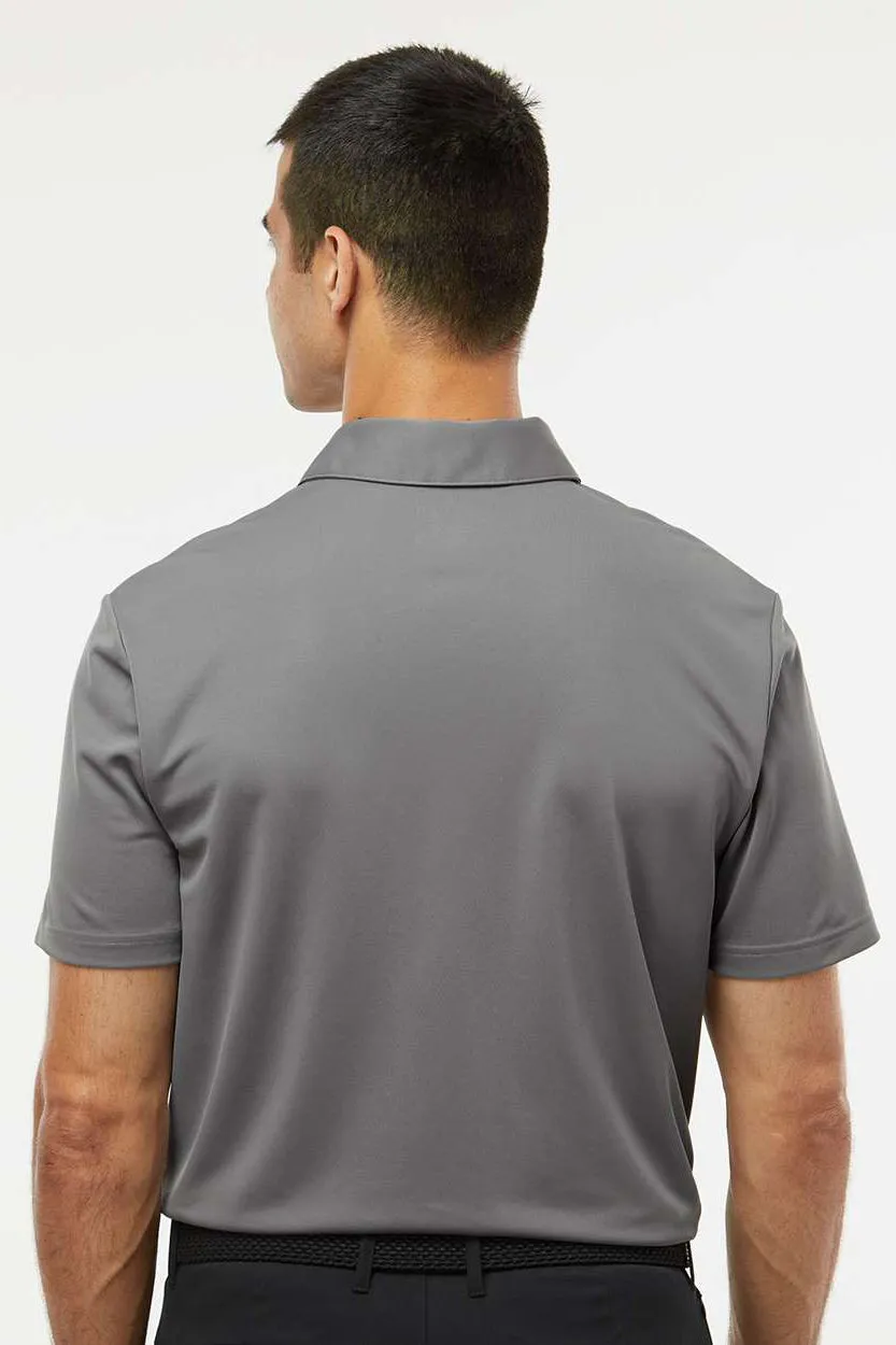 Adidas Mens Camo Chest Print Short Sleeve Polo Shirt - Light Grey
