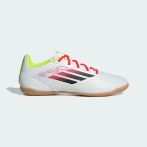 ADIDAS MEN'S F50 CLUB WHITE/BLACK INDOOR FOOTBALL BOOTS Cothing_Mens-Adidas