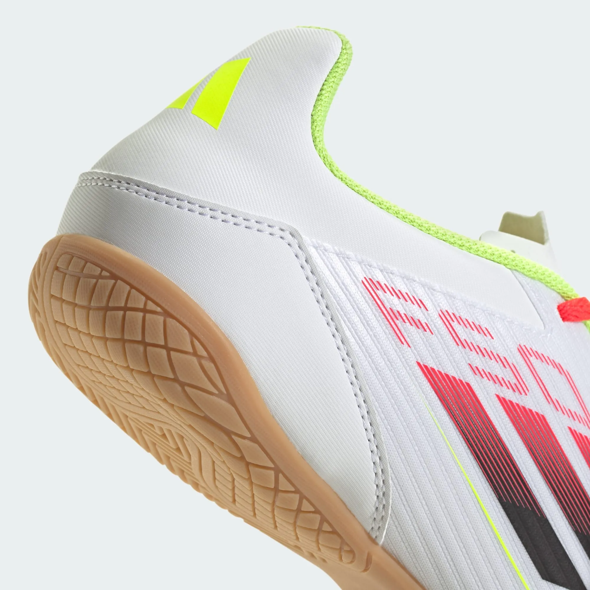 ADIDAS MEN'S F50 CLUB WHITE/BLACK INDOOR FOOTBALL BOOTS Cothing_Mens-Adidas