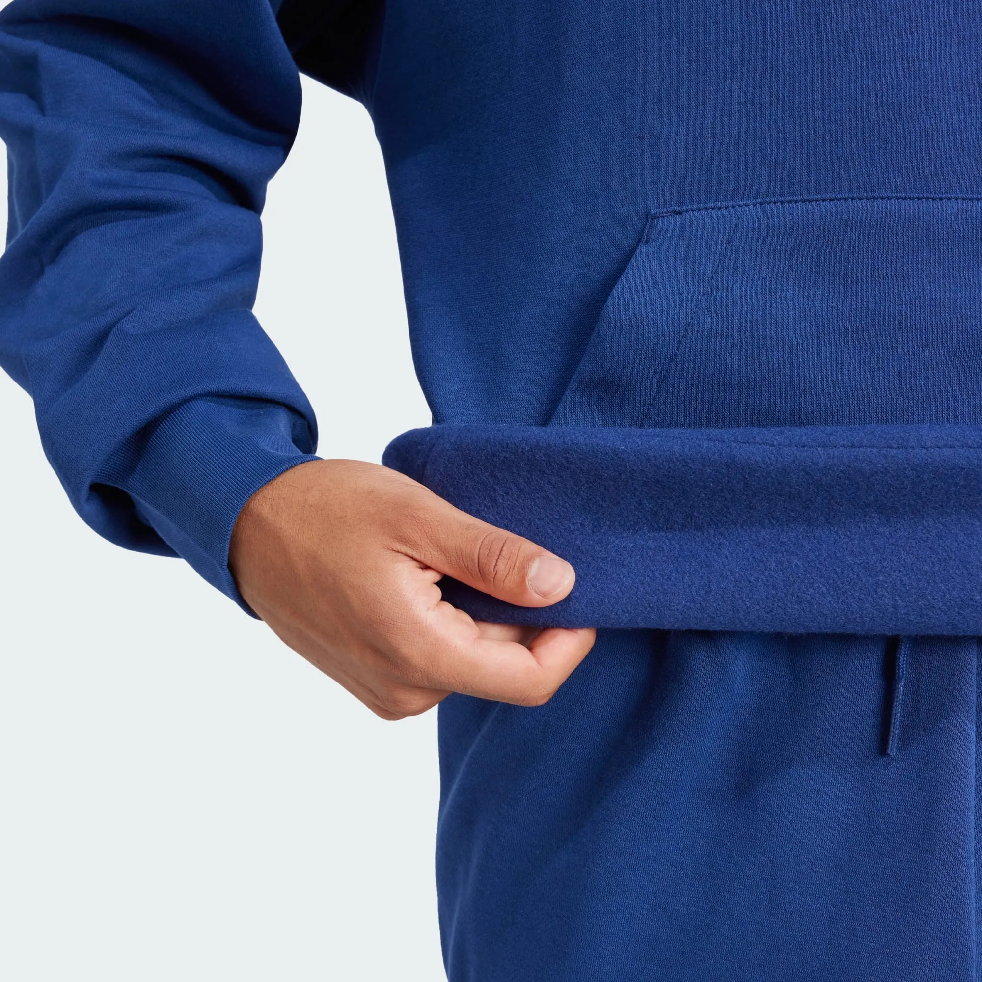 ADIDAS MEN'S FEELCOZY FLEECE NAVY HOODIE Cothing_Mens-Adidas