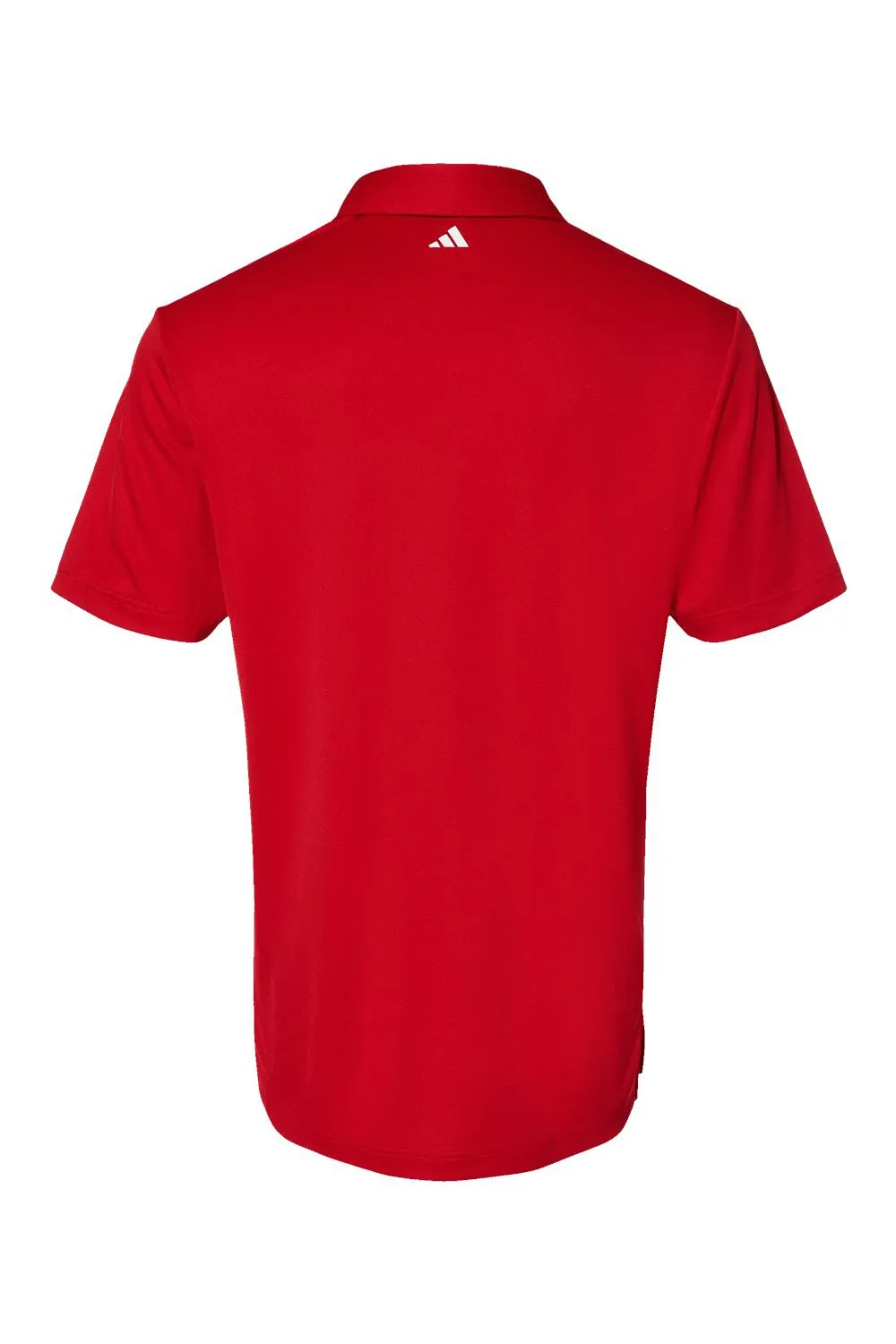 Adidas Mens Floating 3 Stripes UPF 50  Short Sleeve Polo Shirt - Team Power Red/White