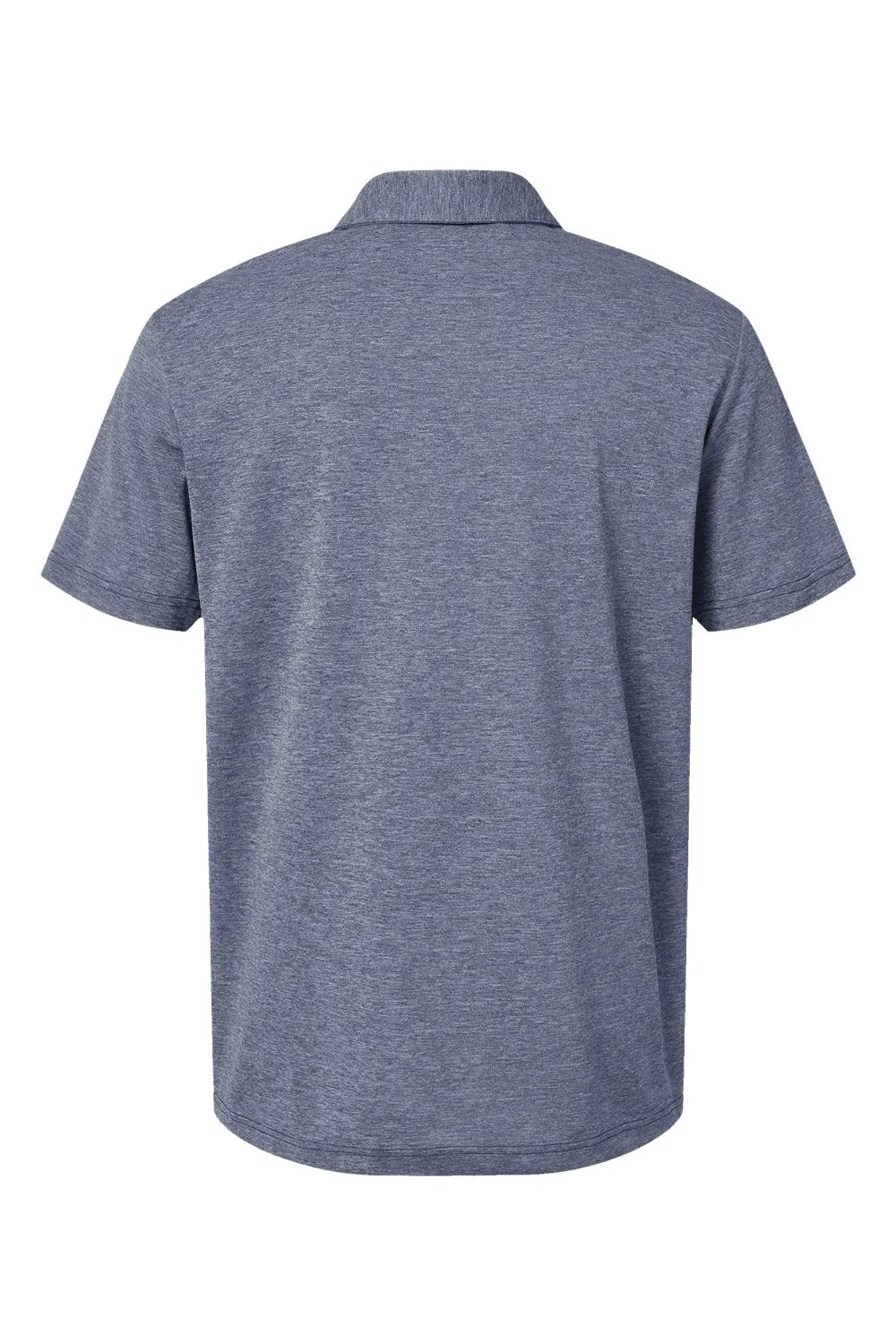 Adidas Mens Heathered Short Sleeve Polo Shirt - Collegiate Navy Blue Melange