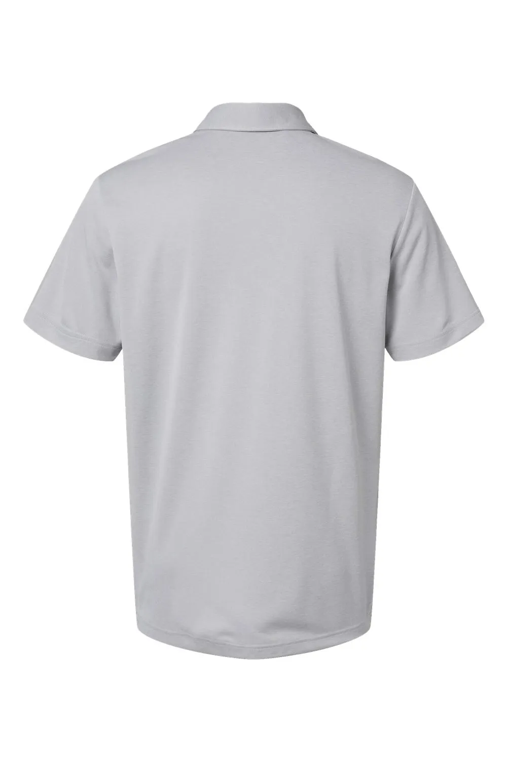 Adidas Mens Heathered Short Sleeve Polo Shirt - Grey Melange
