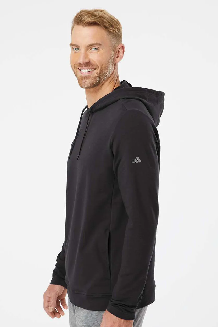 Adidas Mens Hooded Sweatshirt Hoodie w/ Pockets - Black - Closeout