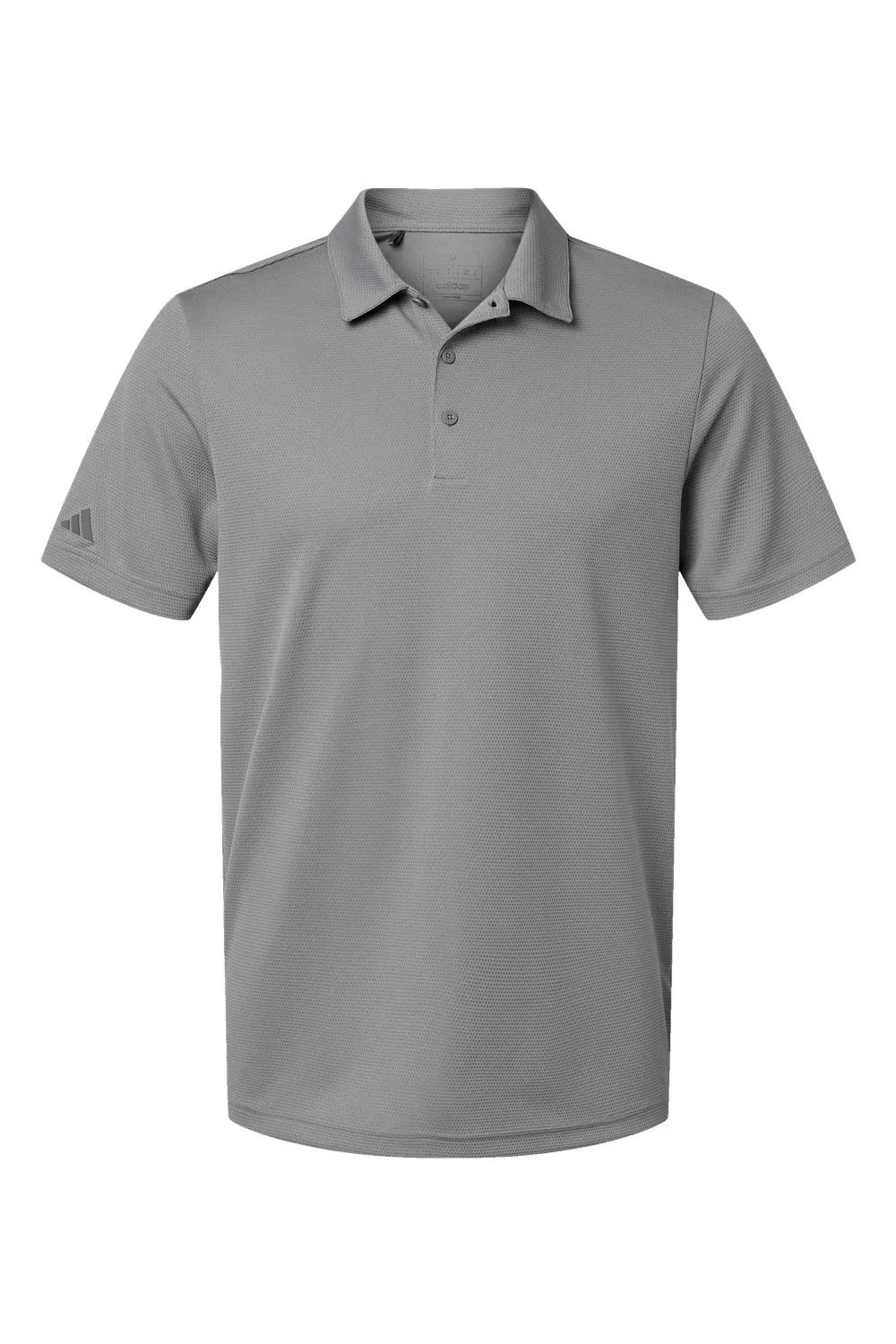 Adidas Mens Micro Pique Short Sleeve Polo Shirt - Grey