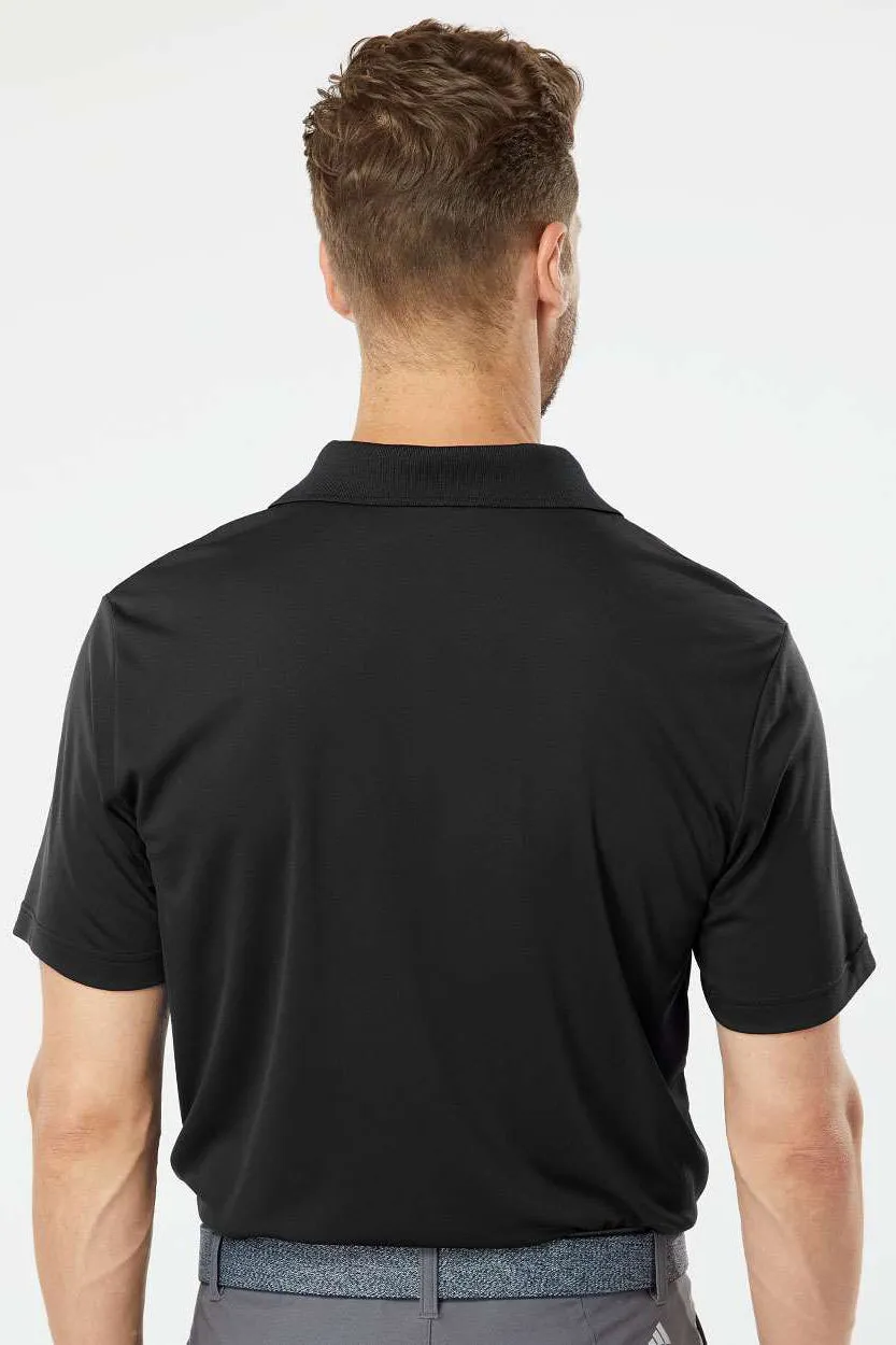 Adidas Mens Performance UPF 50  Short Sleeve Polo Shirt - Black