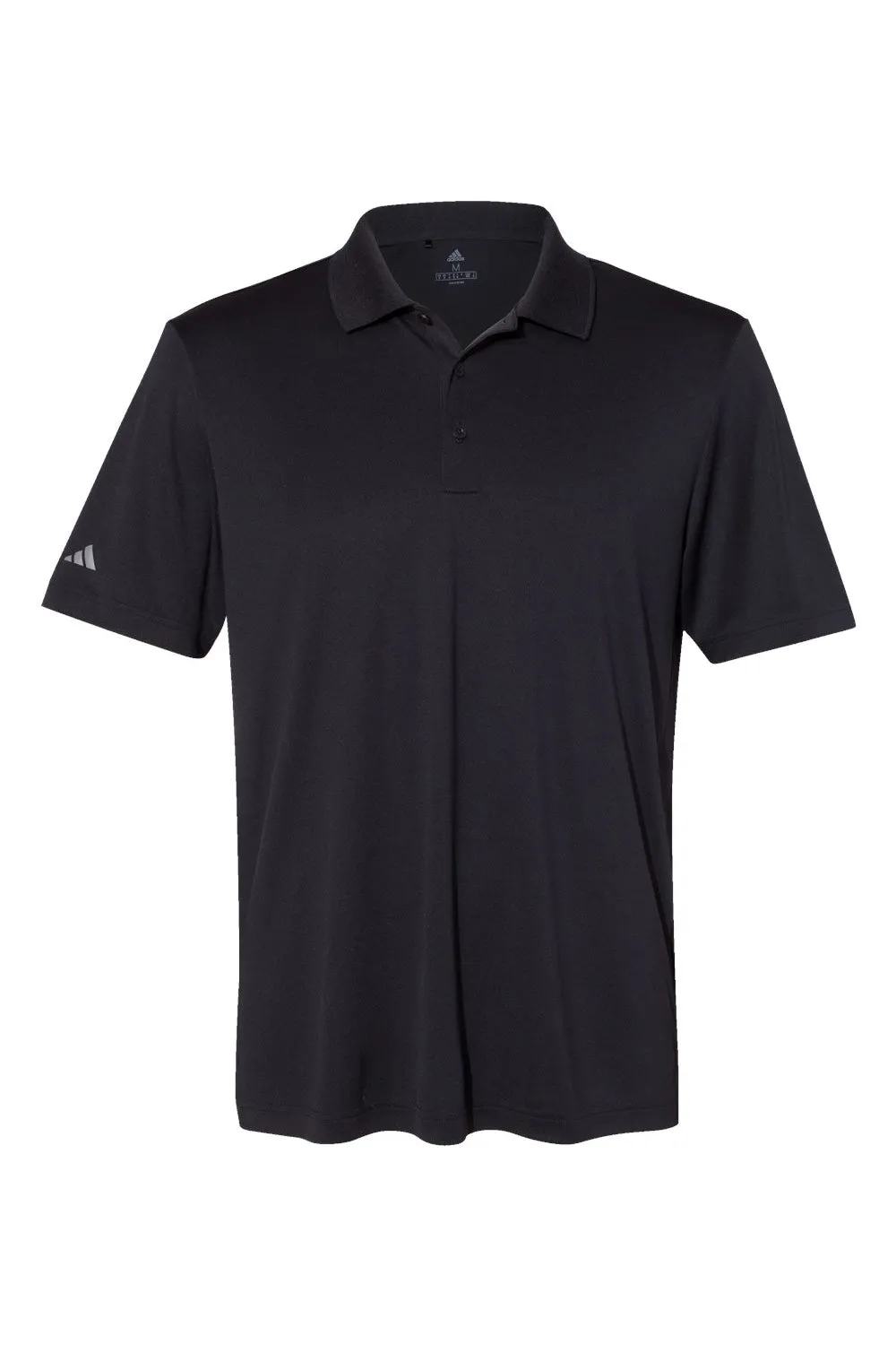 Adidas Mens Performance UPF 50  Short Sleeve Polo Shirt - Black