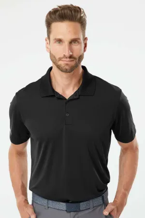 Adidas Mens Performance UPF 50  Short Sleeve Polo Shirt - Black