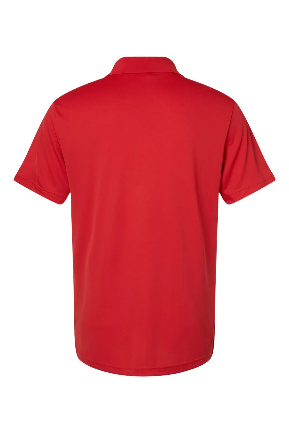 Adidas Mens Performance UPF 50  Short Sleeve Polo Shirt - Collegiate Red