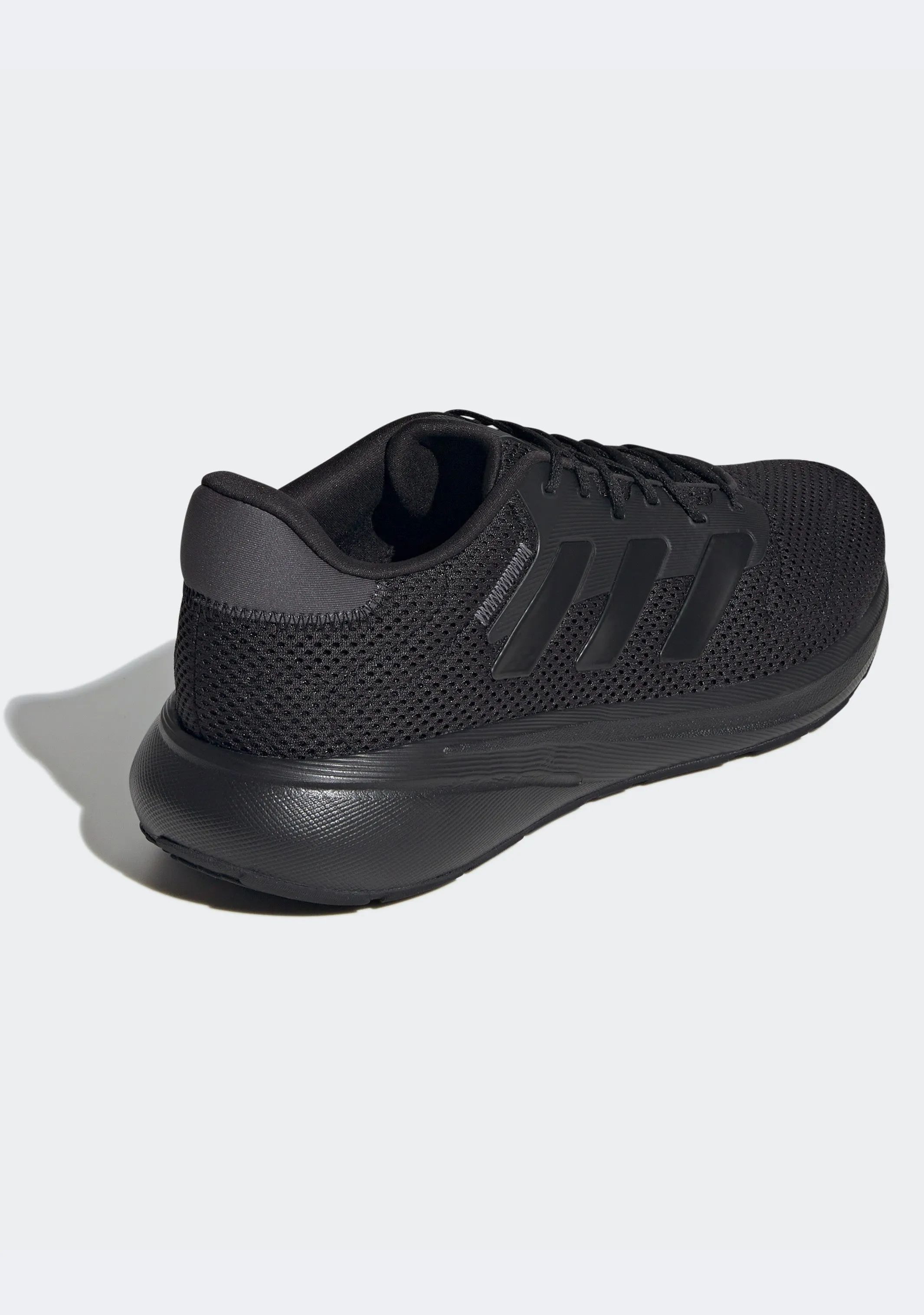 ADIDAS MEN'S RESPONSE RUN TRIPLE BLACK RUNNING SHOES Cothing_Mens-Adidas