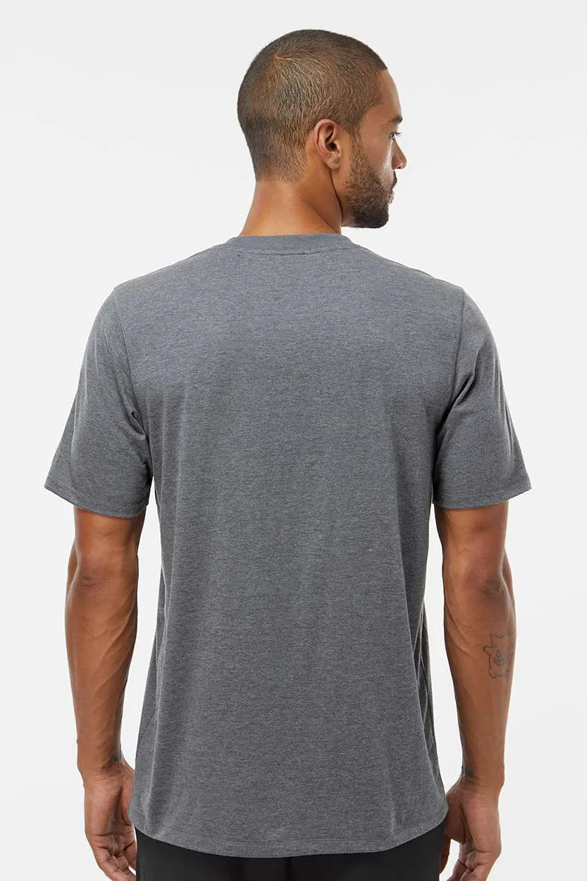 Adidas Mens Short Sleeve Crewneck T-Shirt - Heather Dark Grey