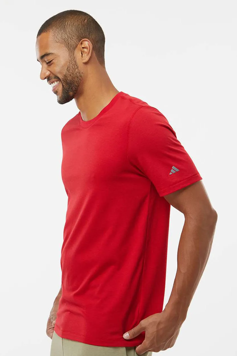 Adidas Mens Short Sleeve Crewneck T-Shirt - Power Red