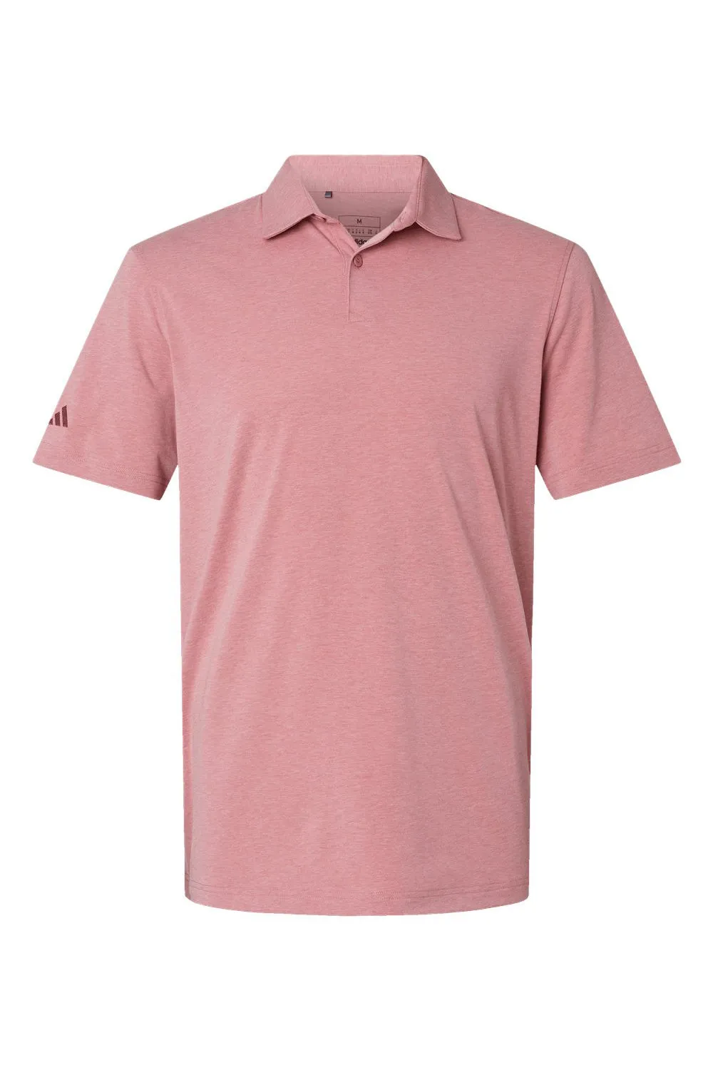 Adidas Mens Short Sleeve Polo Shirt - Pink Strata Melange