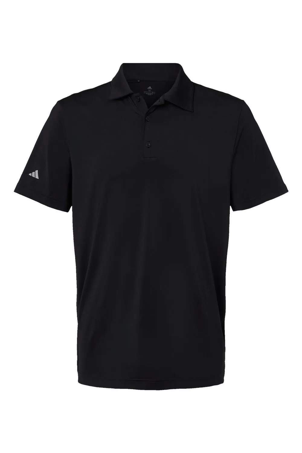 Adidas Mens Ultimate Moisture Wicking Short Sleeve Polo Shirt - Black