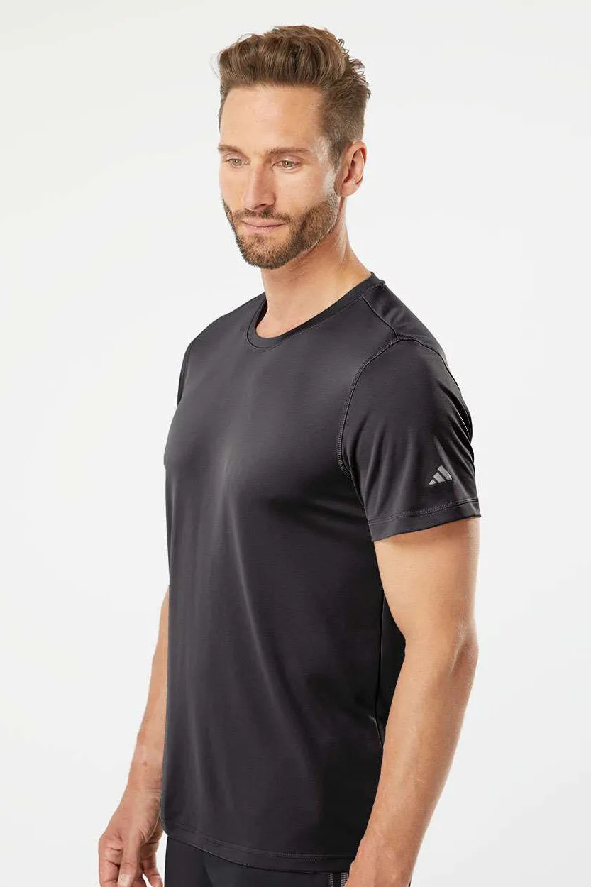 Adidas Mens UPF 50  Short Sleeve Crewneck T-Shirt - Black