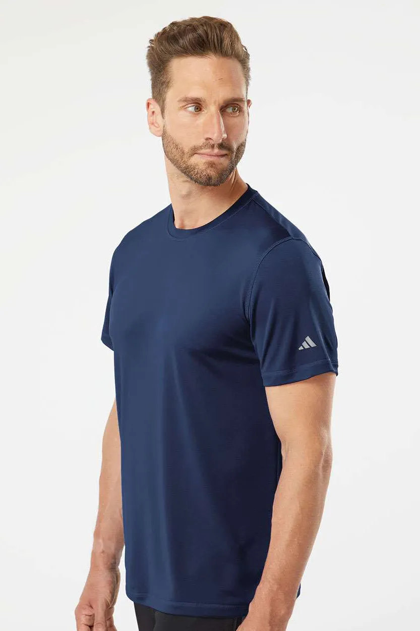 Adidas Mens UPF 50  Short Sleeve Crewneck T-Shirt - Collegiate Royal Blue