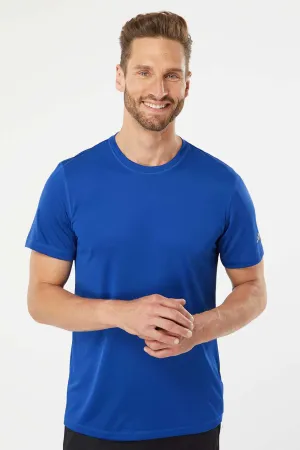 Adidas Mens UPF 50  Short Sleeve Crewneck T-Shirt - Collegiate Royal Blue