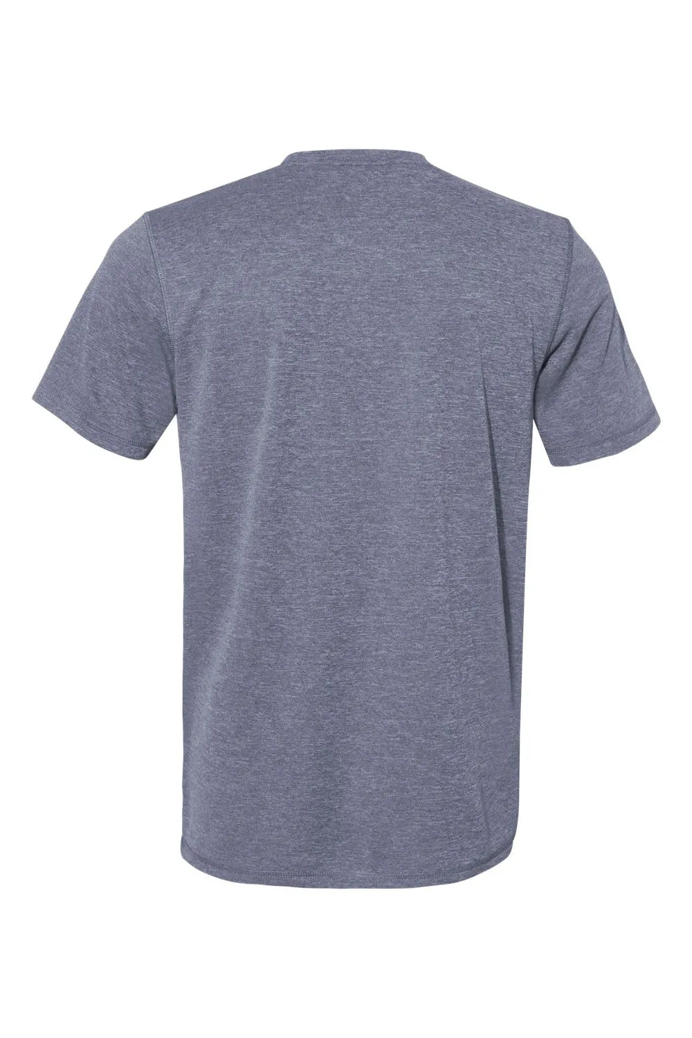 Adidas Mens UPF 50  Short Sleeve Crewneck T-Shirt - Heather Collegiate Navy Blue