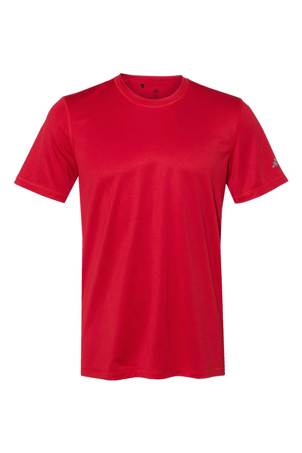 Adidas Mens UPF 50  Short Sleeve Crewneck T-Shirt - Power Red