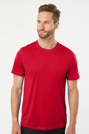 Adidas Mens UPF 50  Short Sleeve Crewneck T-Shirt - Power Red