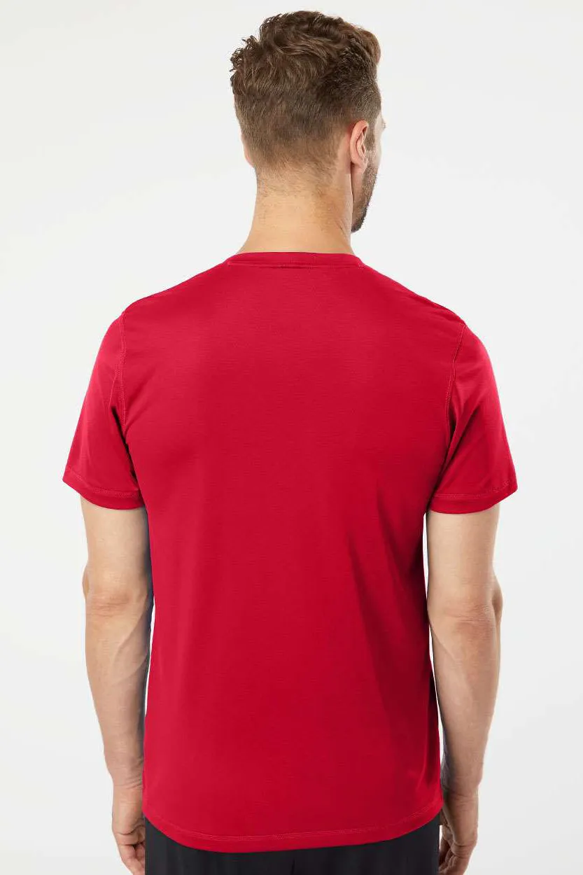 Adidas Mens UPF 50  Short Sleeve Crewneck T-Shirt - Power Red