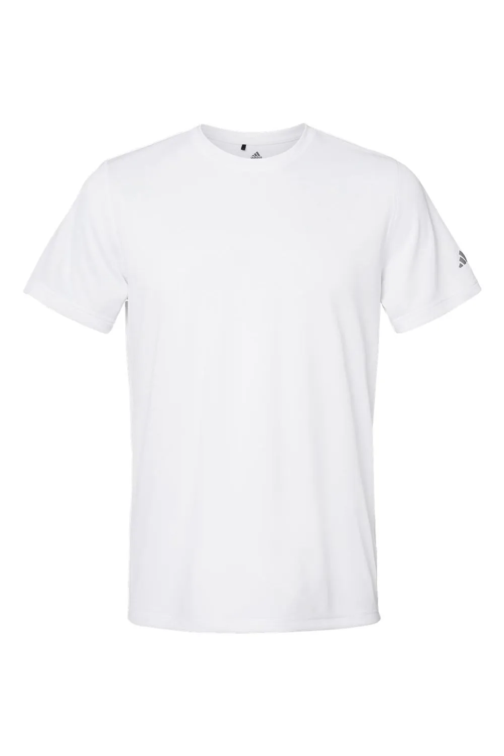 Adidas Mens UPF 50  Short Sleeve Crewneck T-Shirt - White