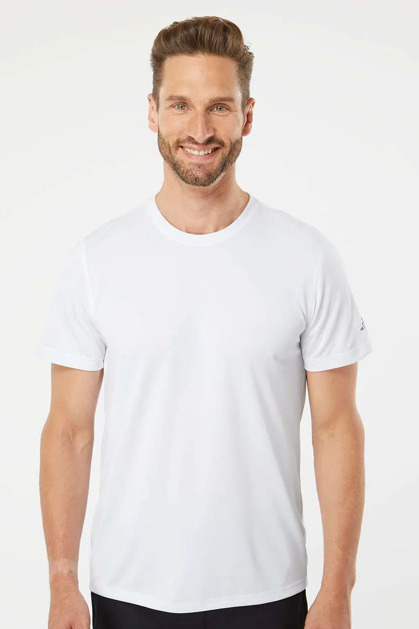 Adidas Mens UPF 50  Short Sleeve Crewneck T-Shirt - White