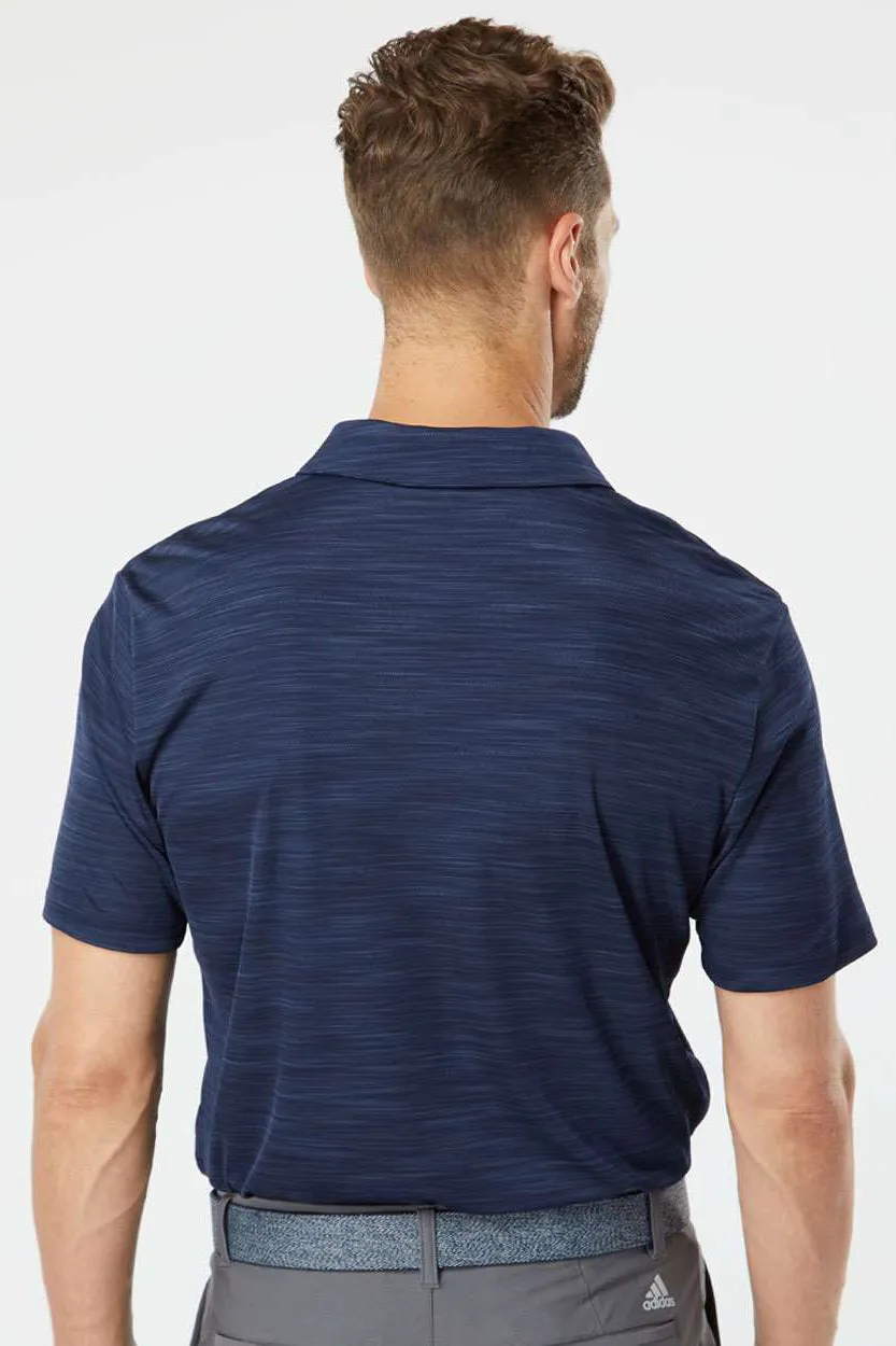 Adidas Mens UPF 50  Short Sleeve Polo Shirt - Collegiate Navy Blue Melange