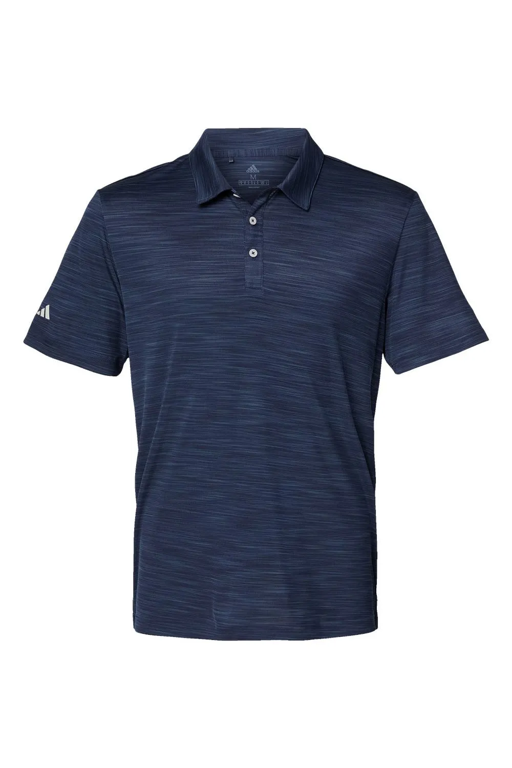 Adidas Mens UPF 50  Short Sleeve Polo Shirt - Collegiate Navy Blue Melange