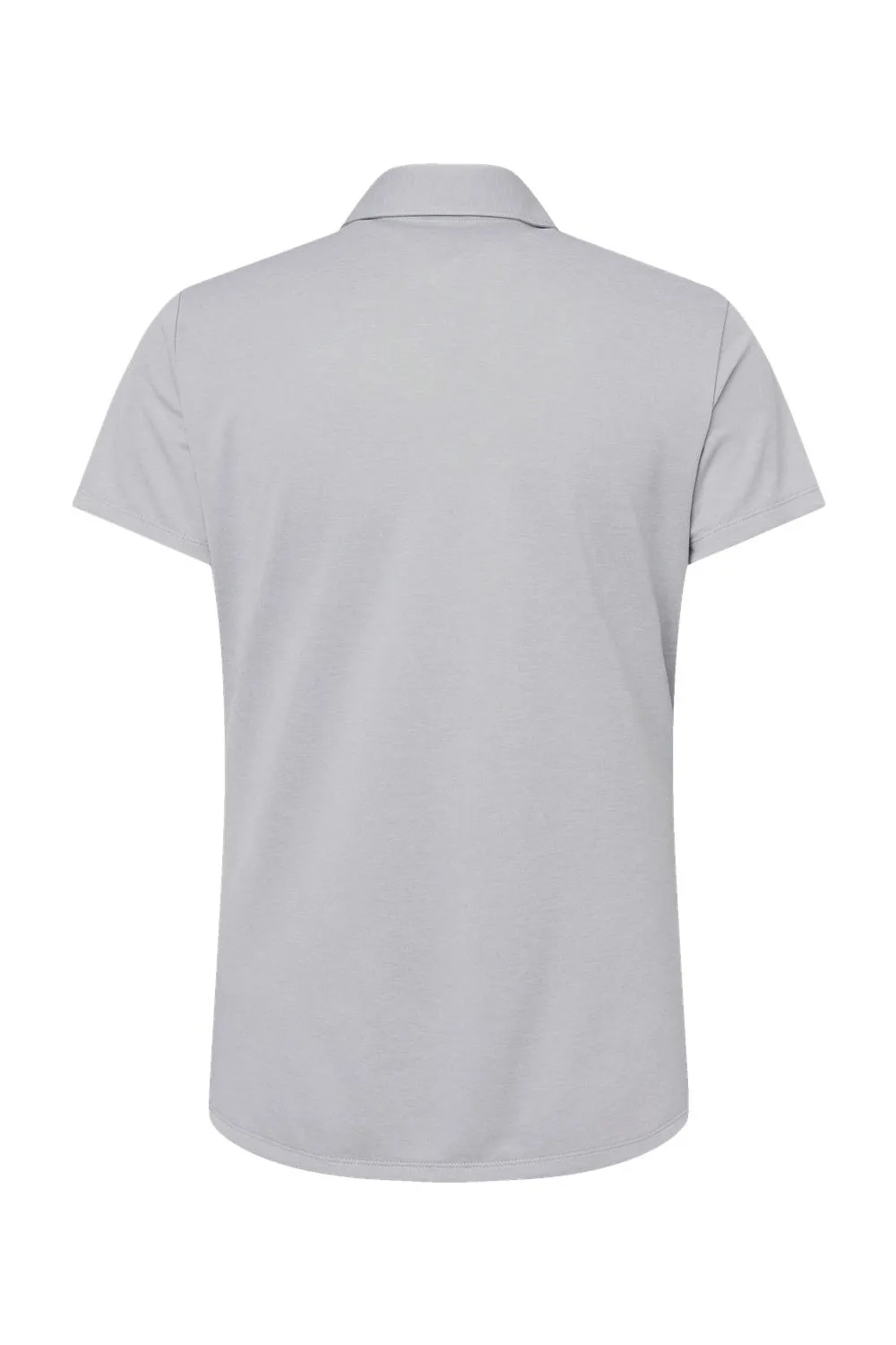 Adidas Womens Heathered Short Sleeve Polo Shirt - Grey Melange