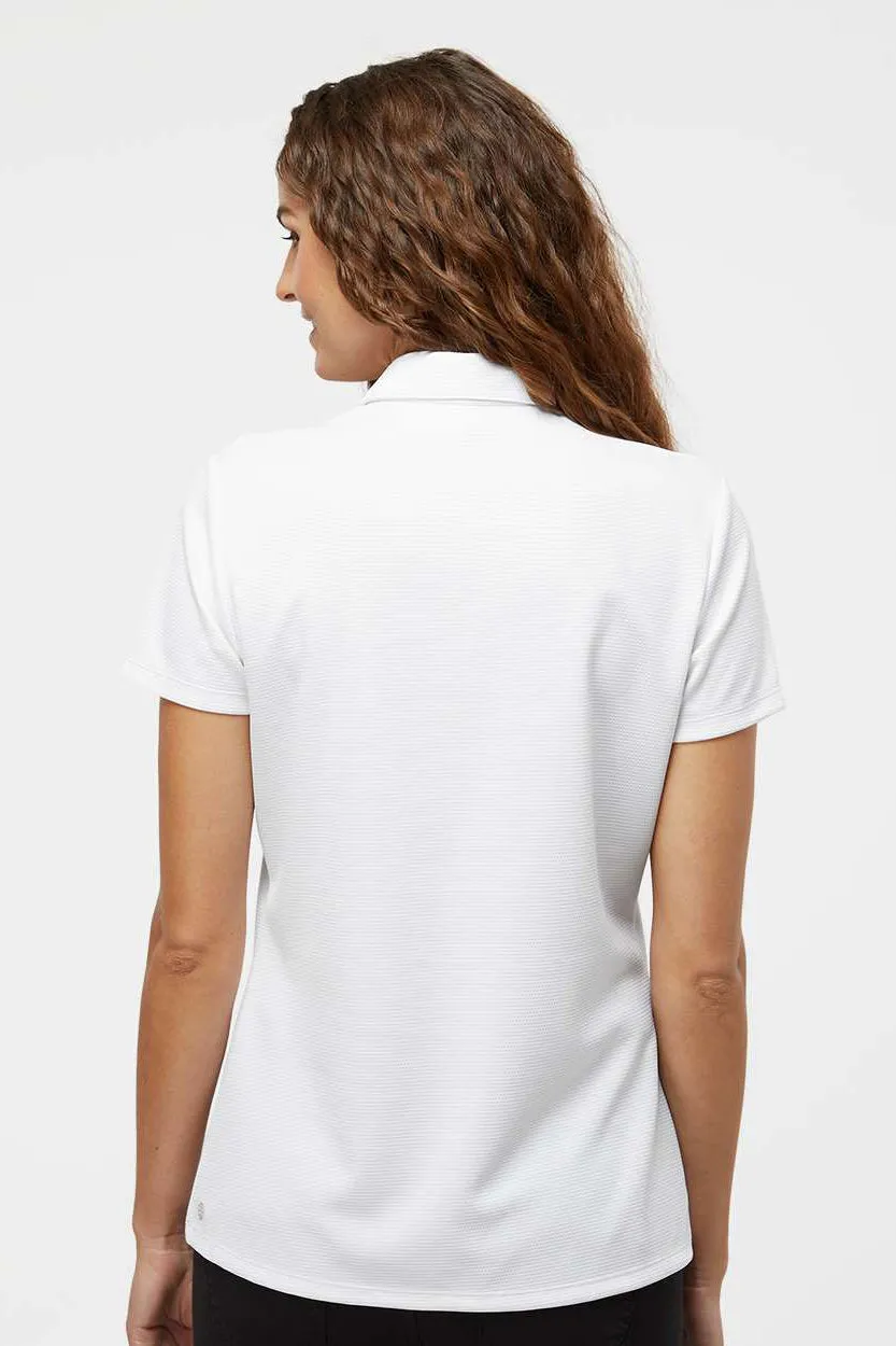 Adidas Womens Micro Pique Short Sleeve Polo Shirt - White