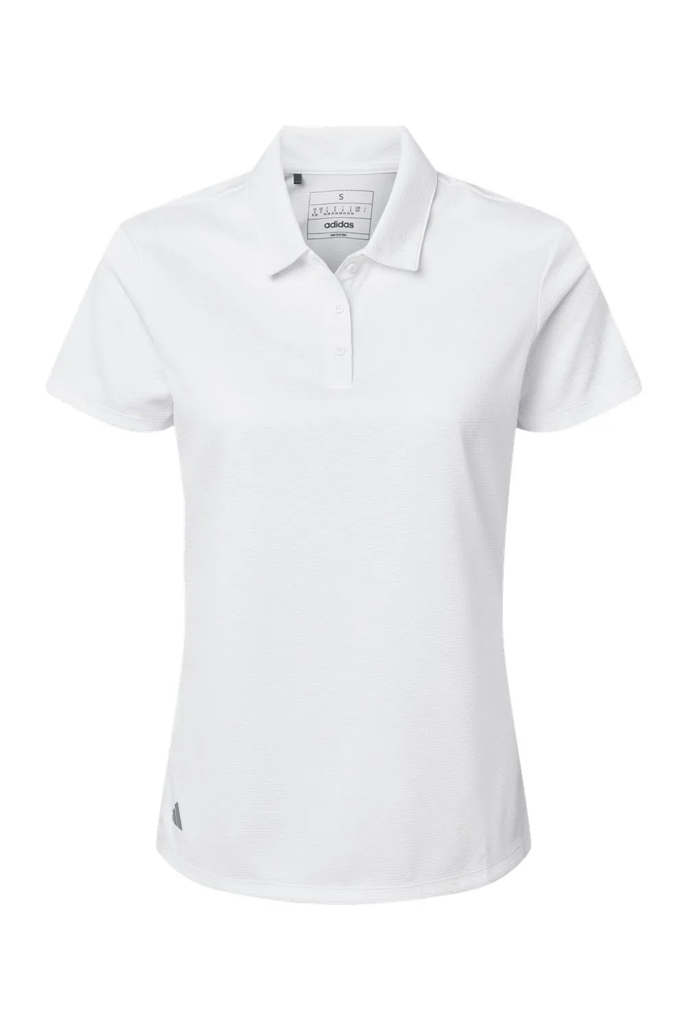 Adidas Womens Micro Pique Short Sleeve Polo Shirt - White