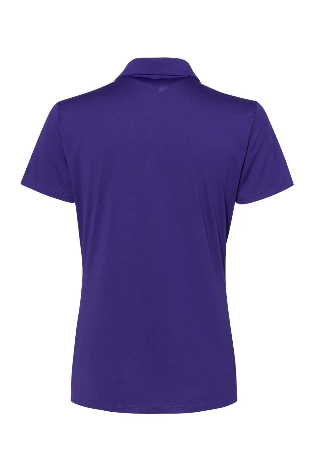 Adidas Womens Performance UPF 50  Short Sleeve Polo Shirt - Collegiate Purple