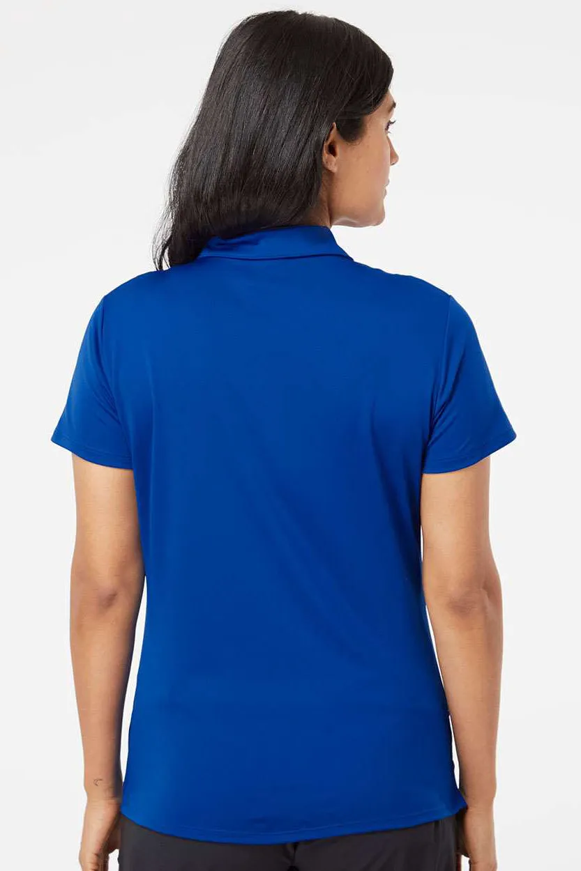 Adidas Womens Performance UPF 50  Short Sleeve Polo Shirt - Collegiate Royal Blue