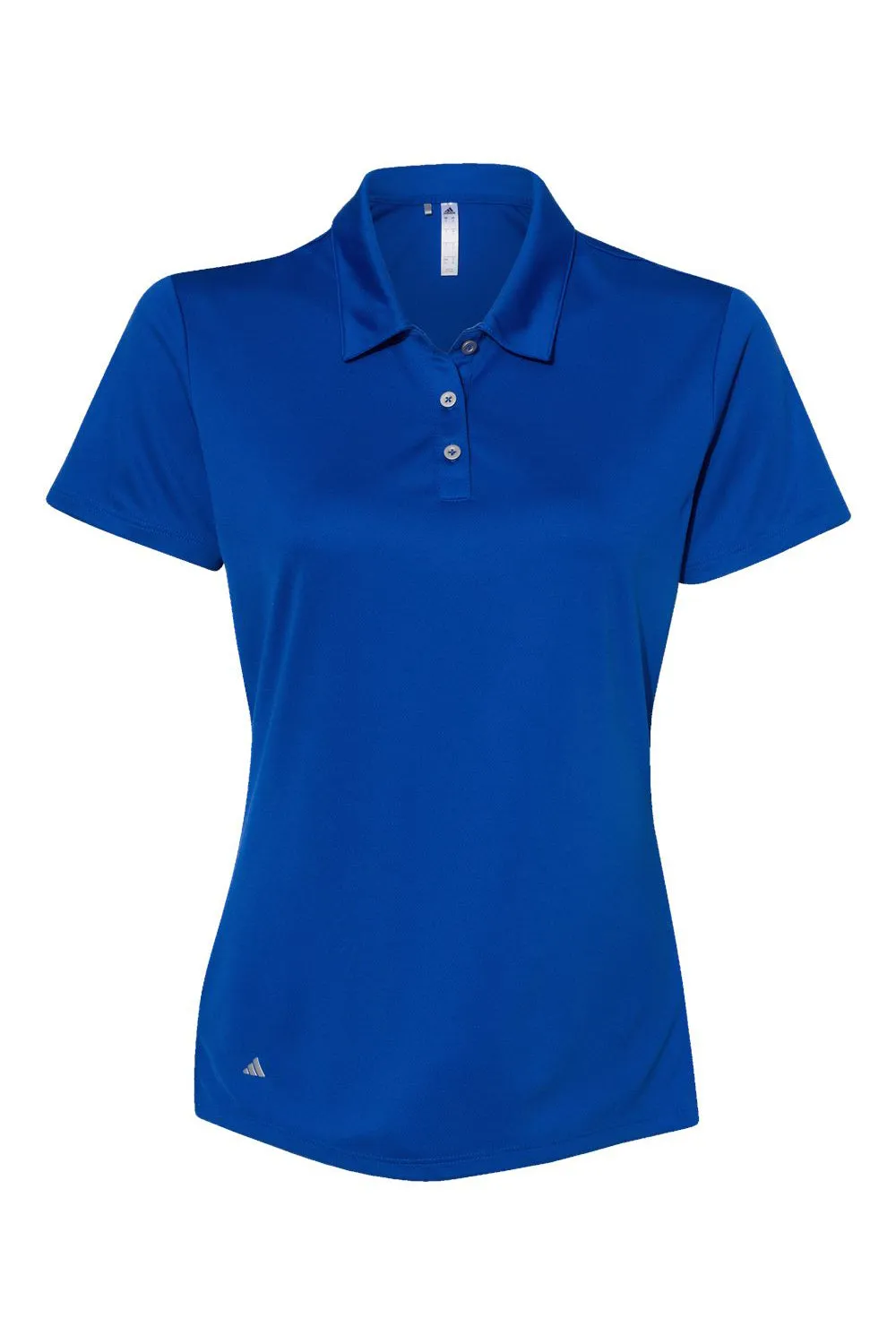 Adidas Womens Performance UPF 50  Short Sleeve Polo Shirt - Collegiate Royal Blue