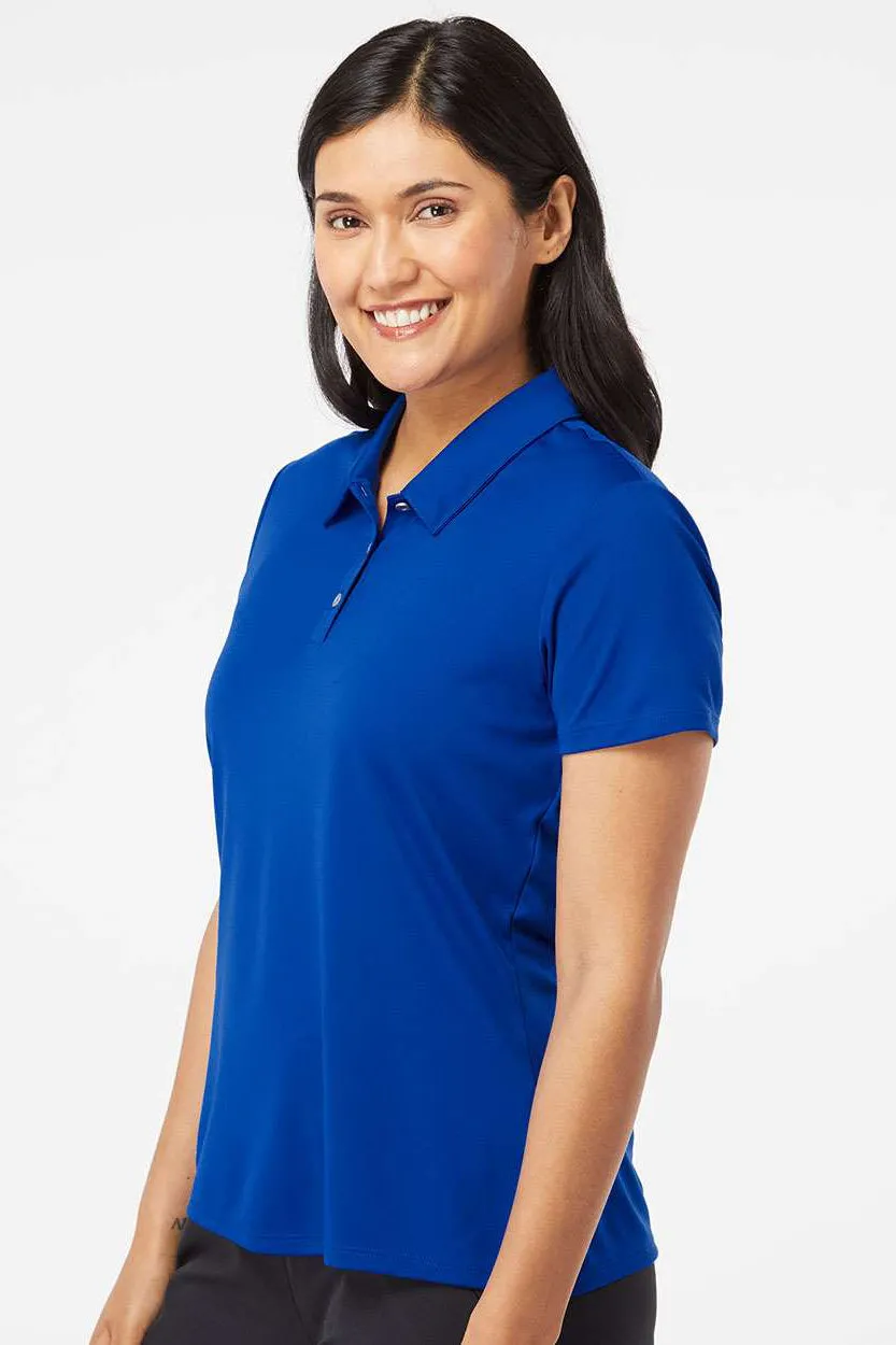 Adidas Womens Performance UPF 50  Short Sleeve Polo Shirt - Collegiate Royal Blue