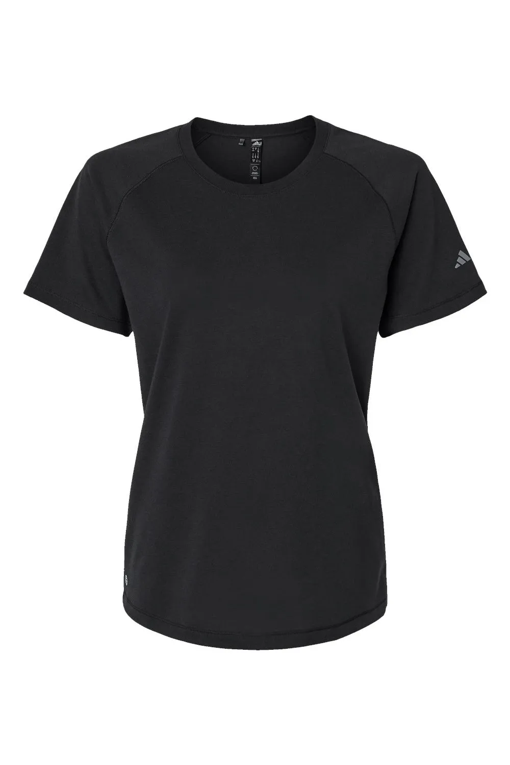 Adidas Womens Short Sleeve Crewneck T-Shirt - Black