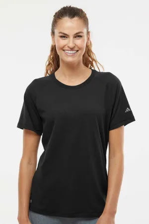 Adidas Womens Short Sleeve Crewneck T-Shirt - Black