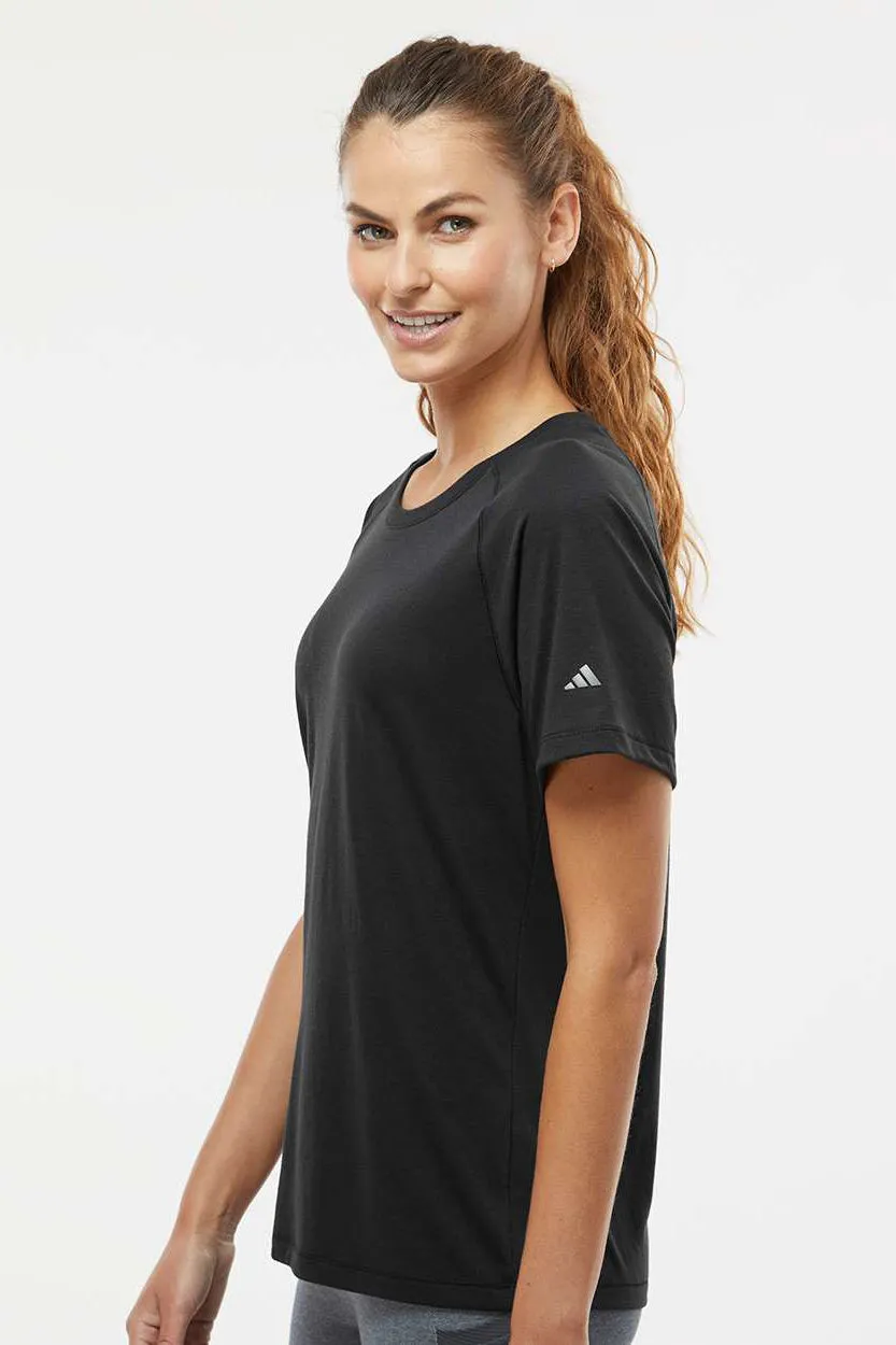 Adidas Womens Short Sleeve Crewneck T-Shirt - Black