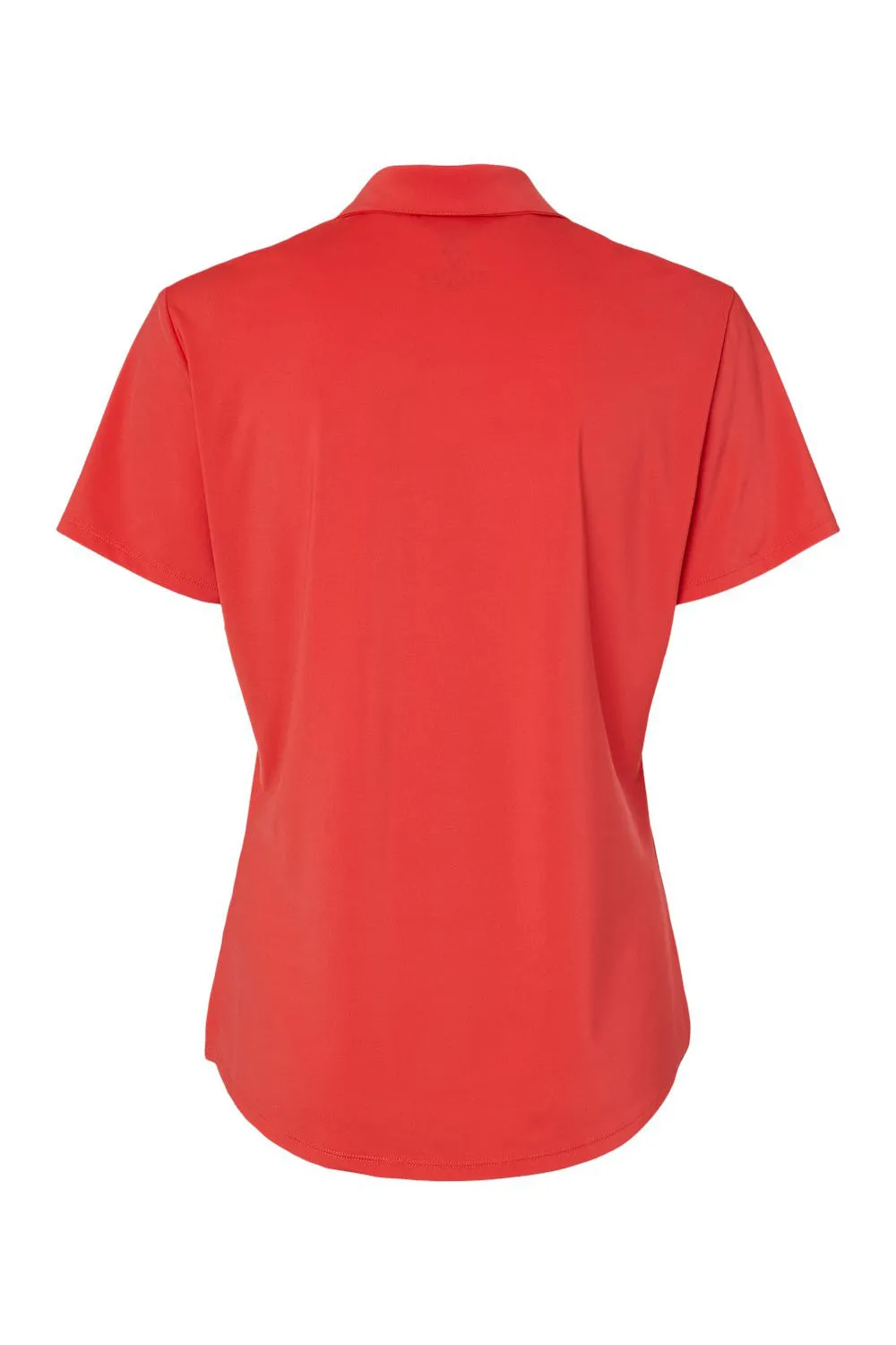 Adidas Womens Ultimate Moisture Wicking Short Sleeve Polo Shirt - Real Coral