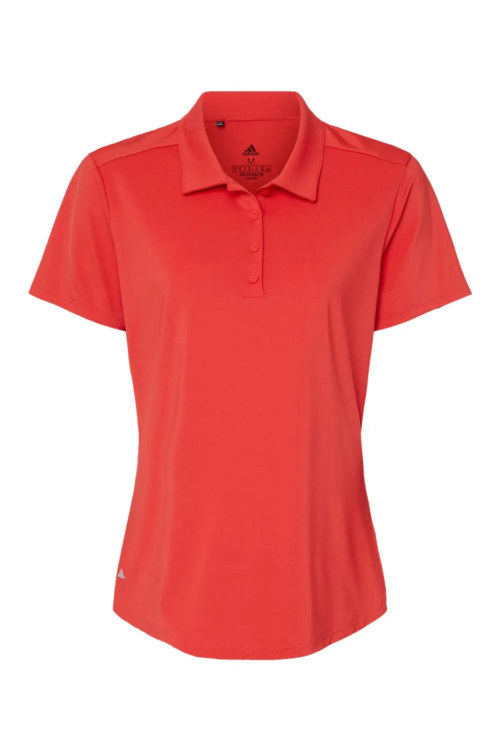Adidas Womens Ultimate Moisture Wicking Short Sleeve Polo Shirt - Real Coral