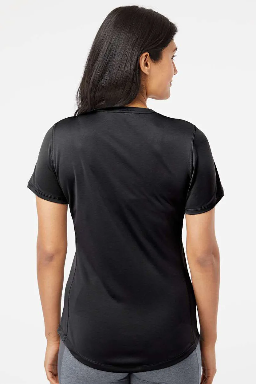 Adidas Womens UPF 50  Short Sleeve Crewneck T-Shirt - Black