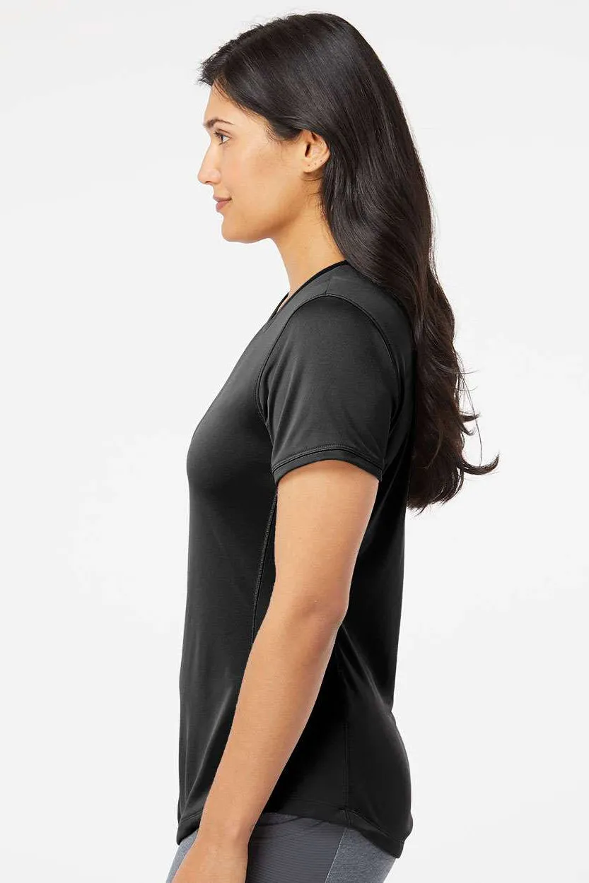 Adidas Womens UPF 50  Short Sleeve Crewneck T-Shirt - Black