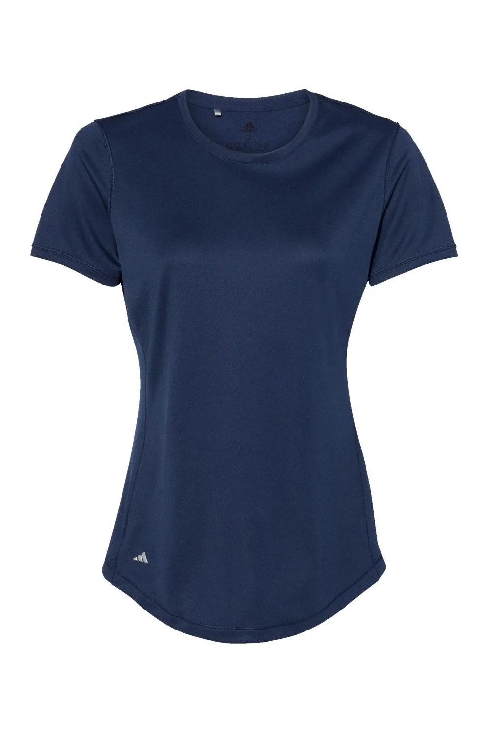 Adidas Womens UPF 50  Short Sleeve Crewneck T-Shirt - Collegiate Navy Blue